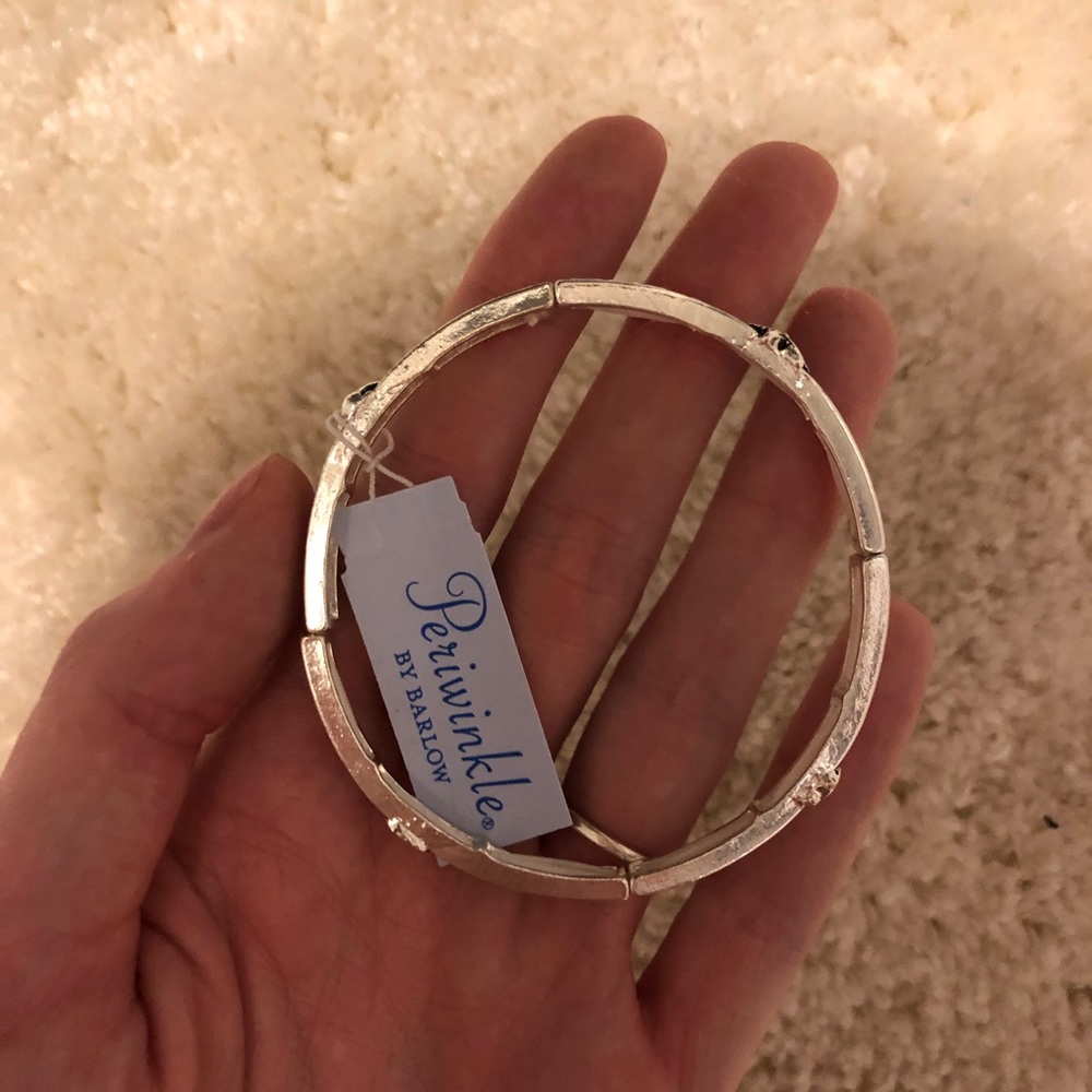 Periwinkle sterling silver bracelet